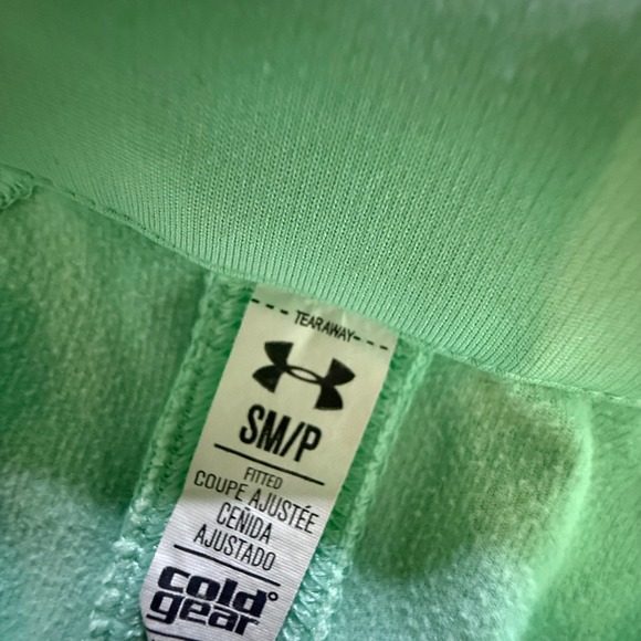 Under Armour ColdGear Fitted Half Zip Pullover Athletic Top - Small - Picture 3 of 4